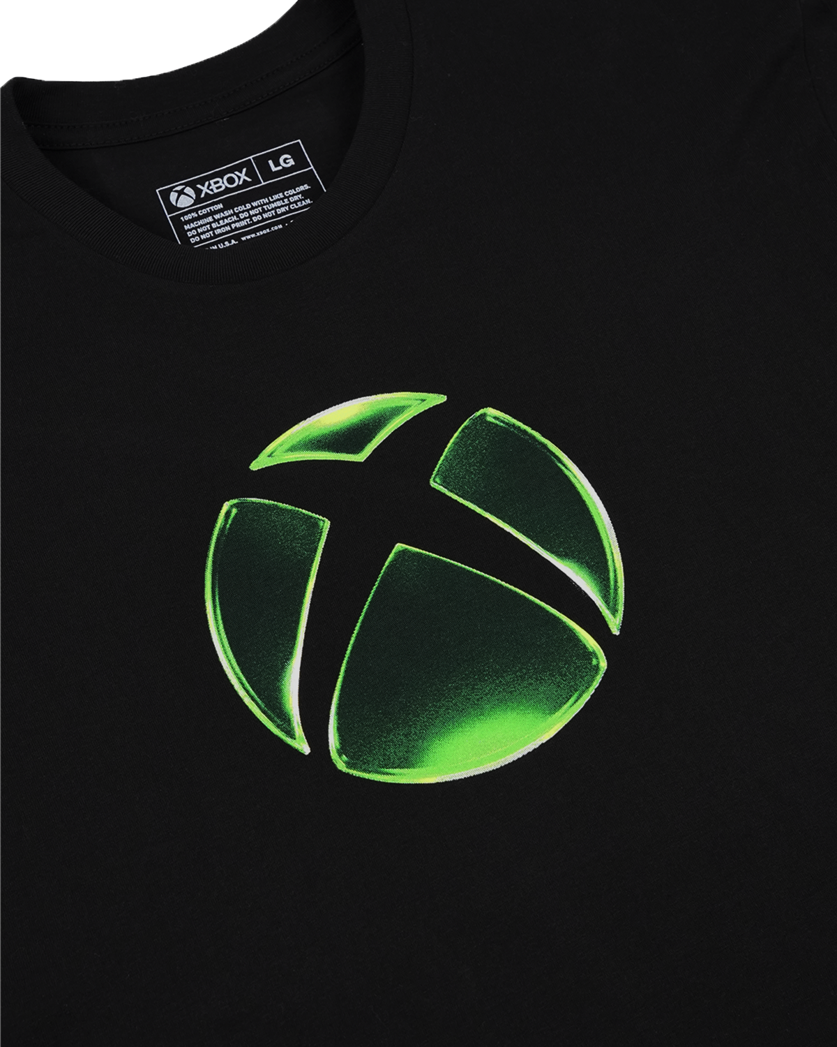 Xbox Gear Gloss Maglietta Nera Cotone