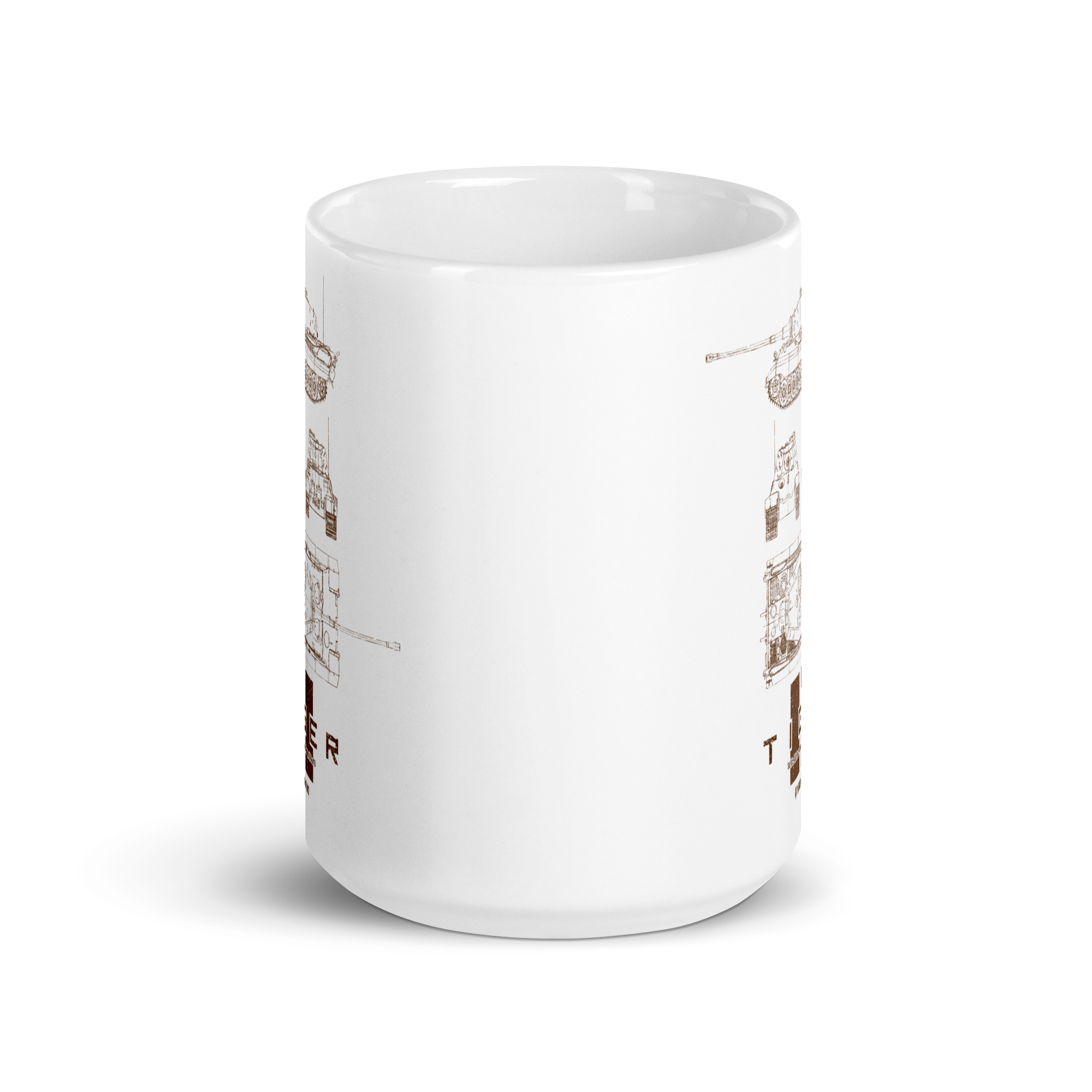 World of Tanks Blueprint Tiger II tazza ceramica 450 ml