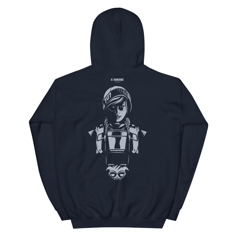 Ubisoft Six Siege Dokkaebi Felpa Cappuccio Grafica Hacker