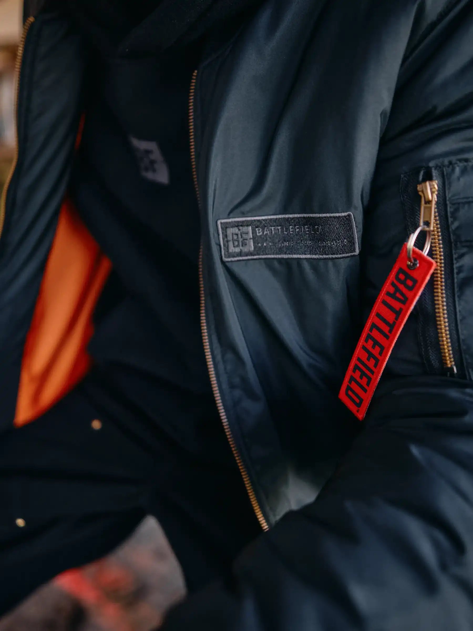 Battlefield Objective bomber fodera arancione