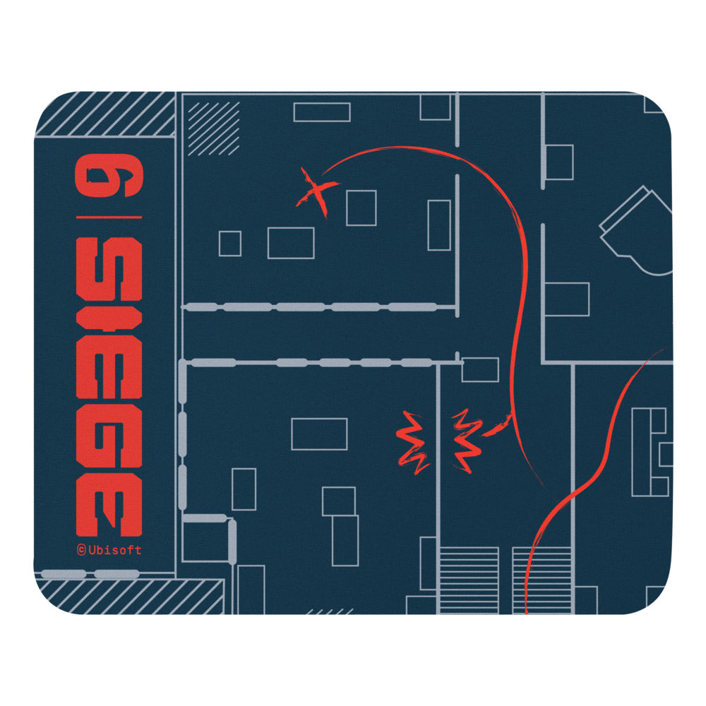 Ubisoft Rainbow Six Siege Map tappetino mouse gaming
