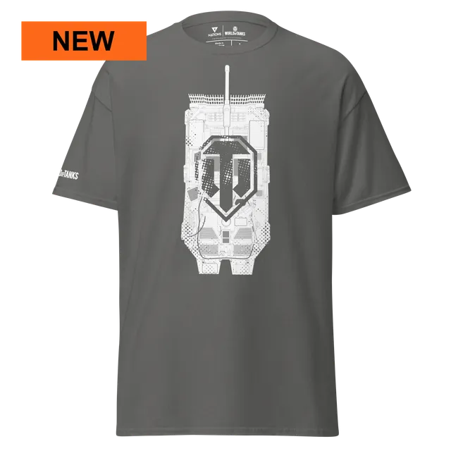 World of Tanks Halftone Tank maglietta cotone