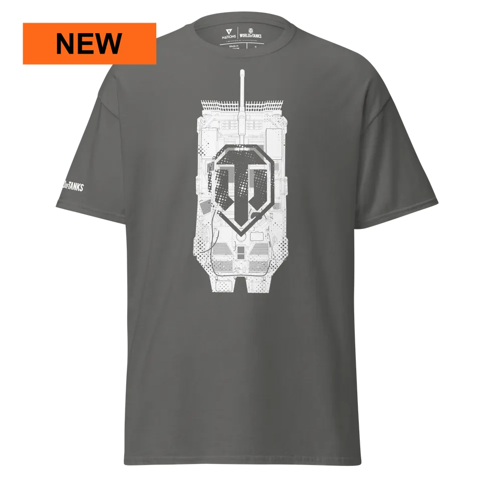 World of Tanks Halftone Tank maglietta cotone