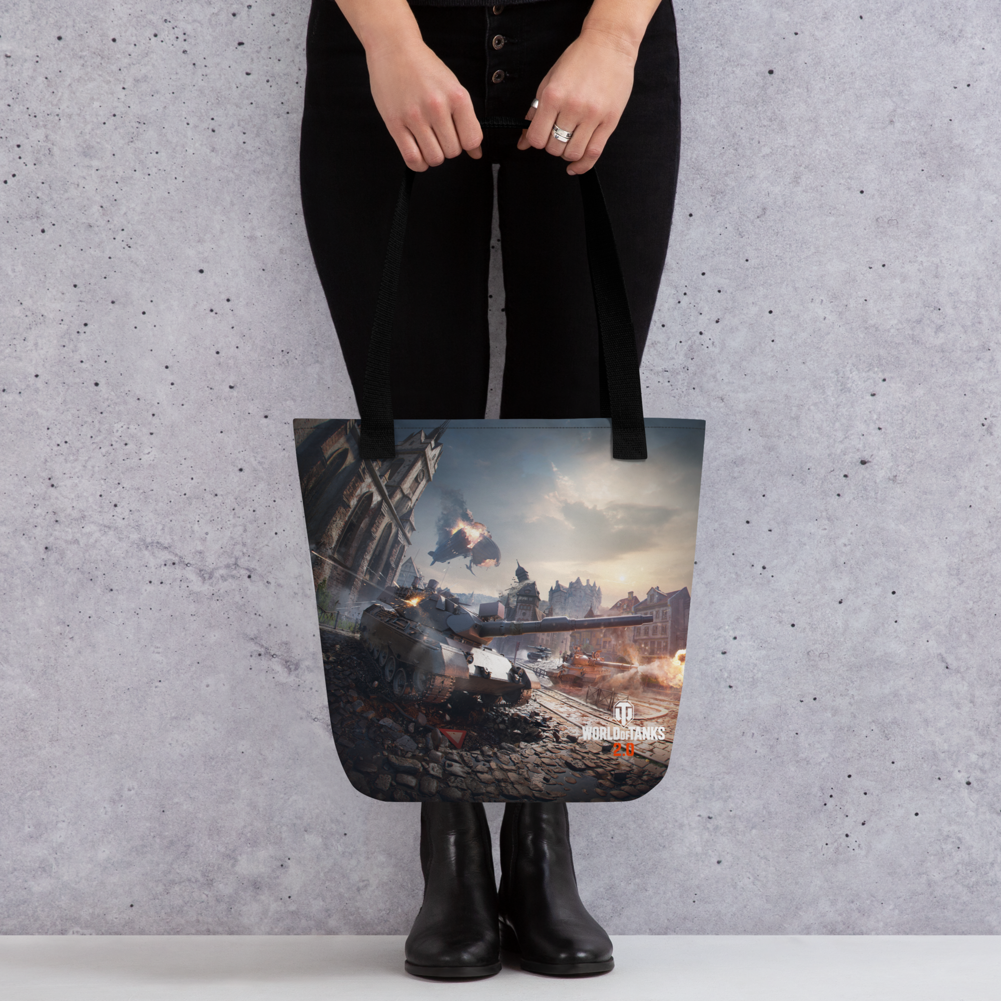 World of Tanks 2.0 shopper tote 39x39 cm poliestere