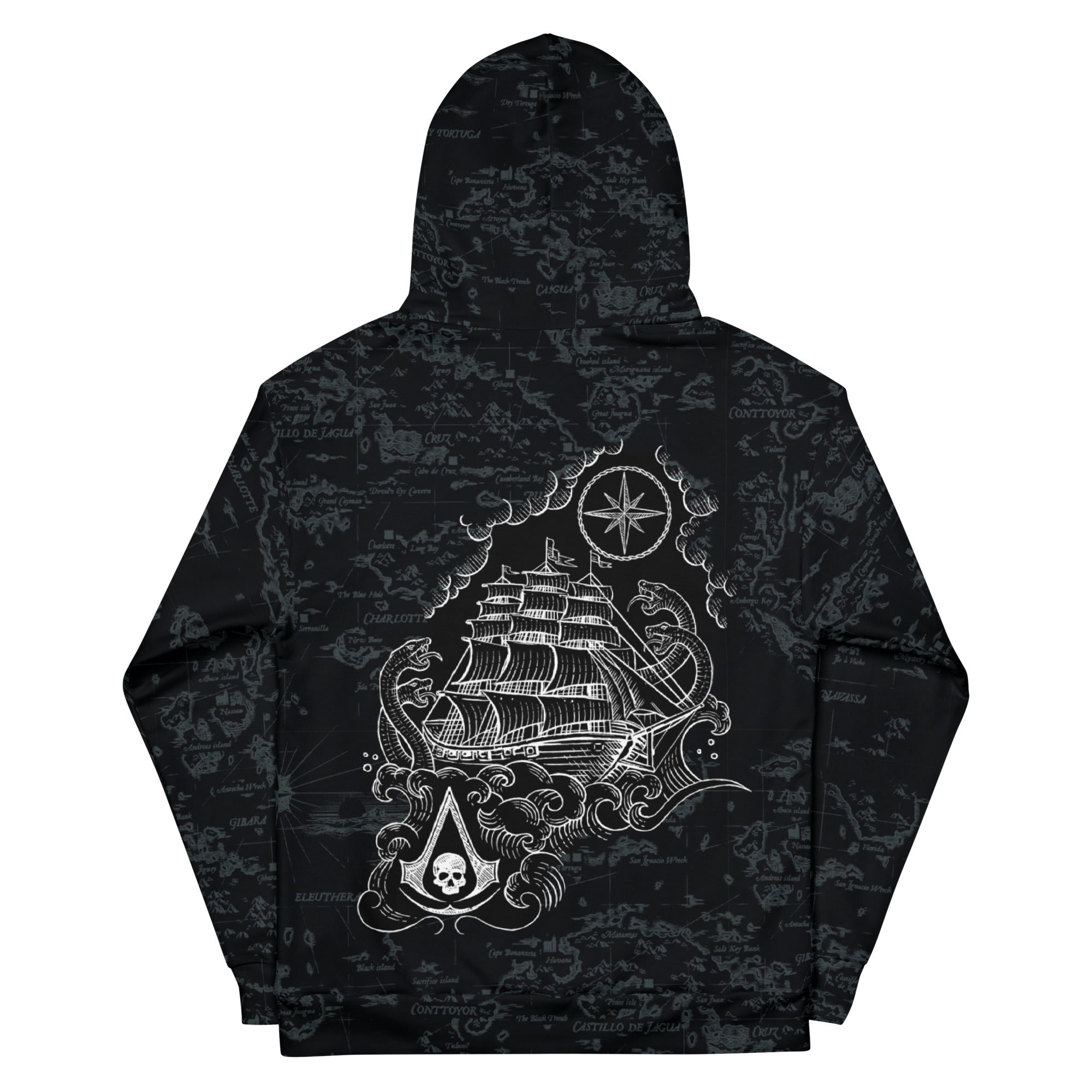 UBICollectibles Black Flag Resynced felpa mappa unisex