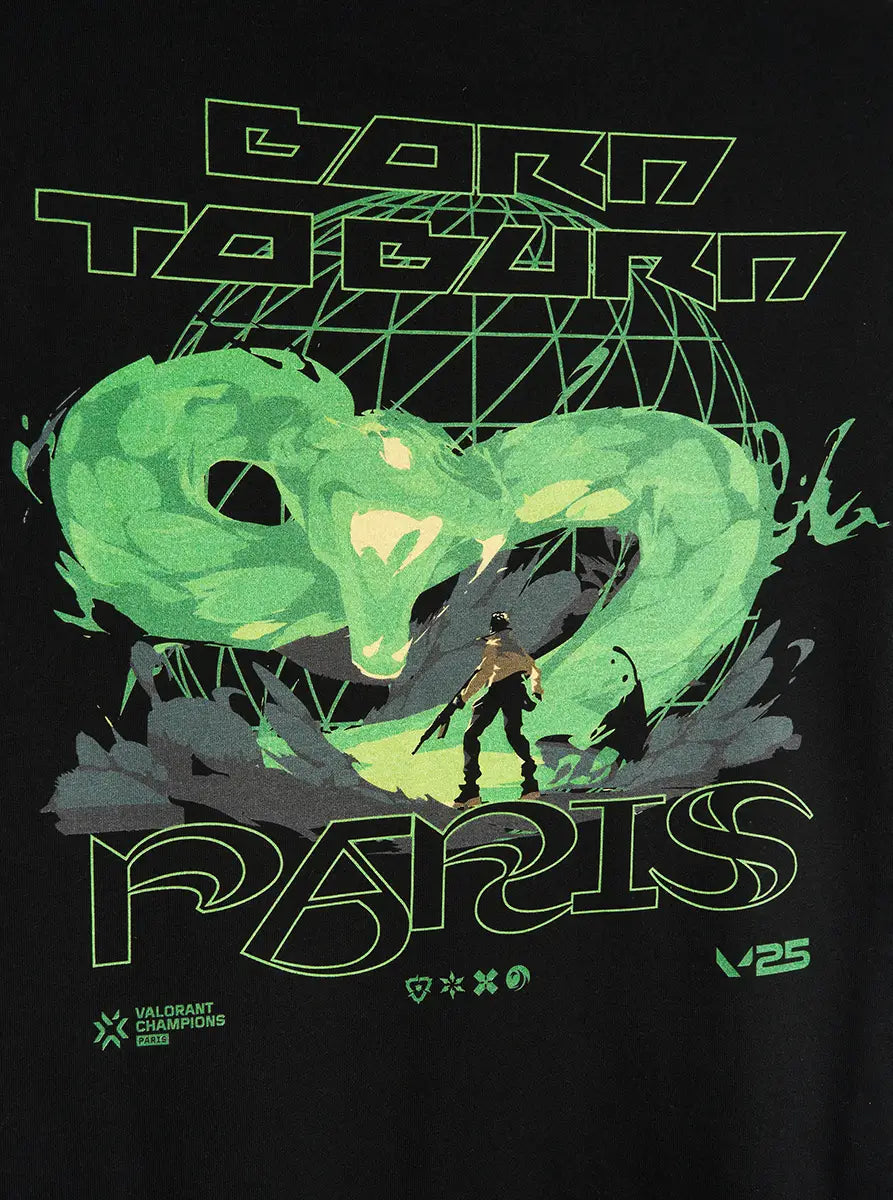 VCT Born to Burn t-shirt Paris cotone organico