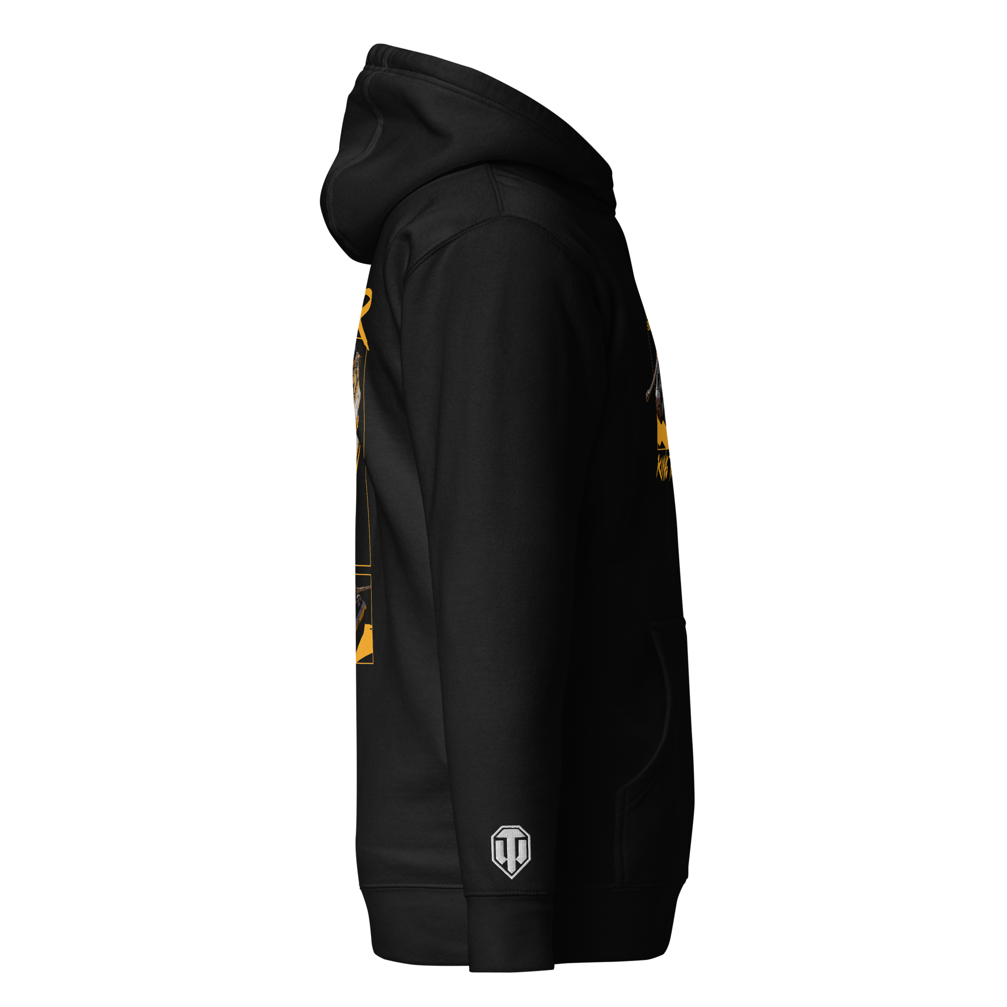 World of Tanks TankFest 2025 King Tiger felpa con cappuccio nera cotone