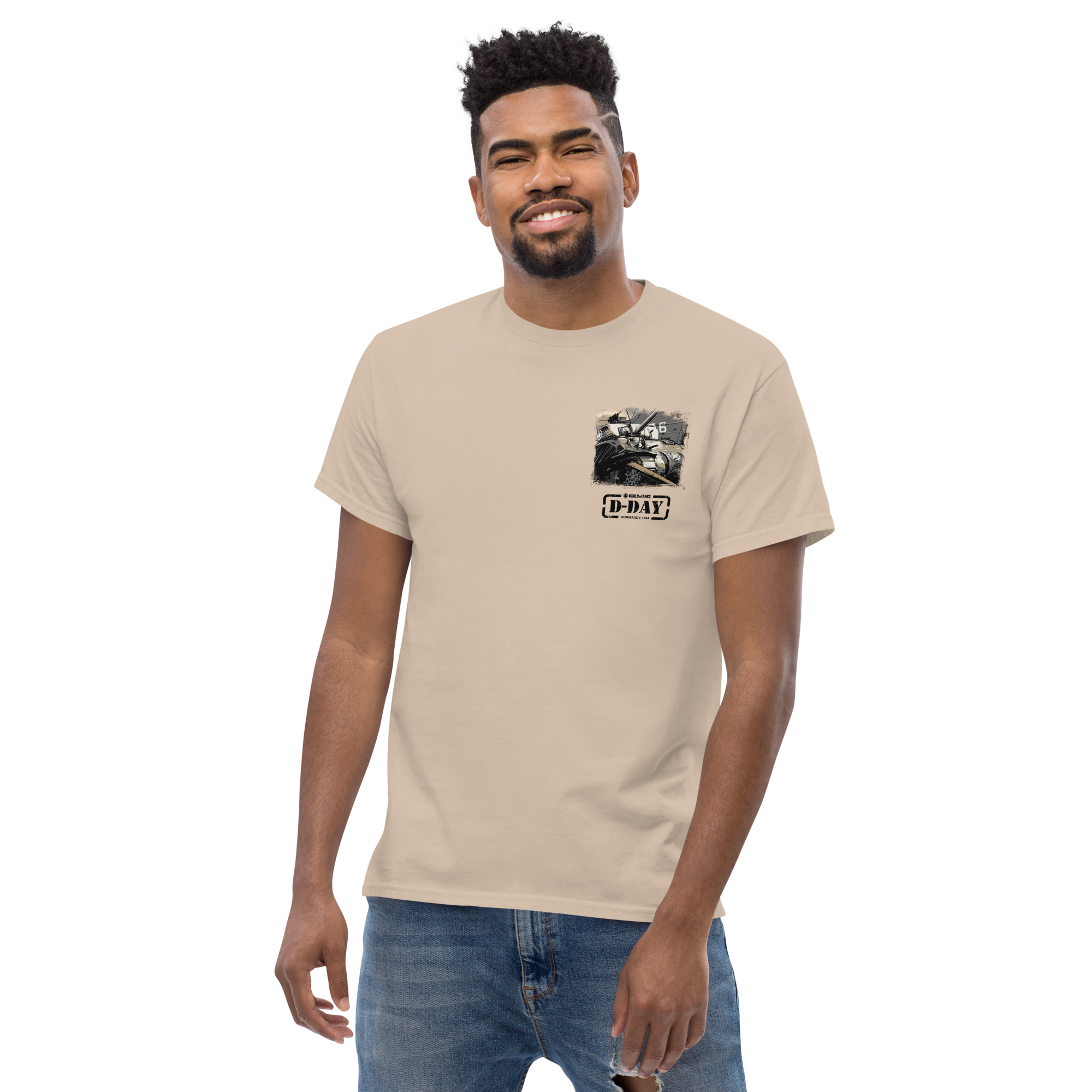 World of Tanks D-Day Fury Storm t-shirt beige cotone