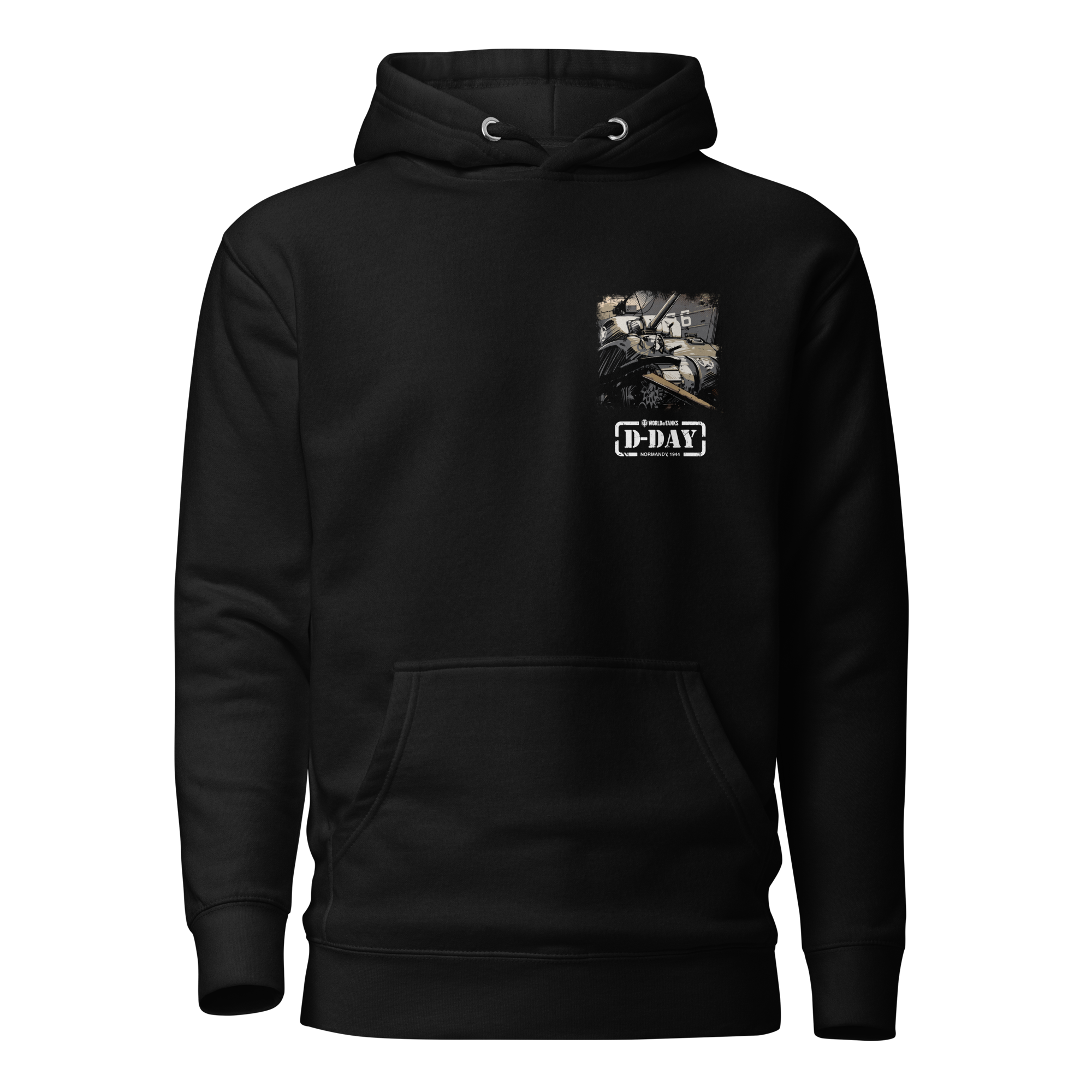 World of Tanks D-Day Fury Storm felpa cappuccio nera