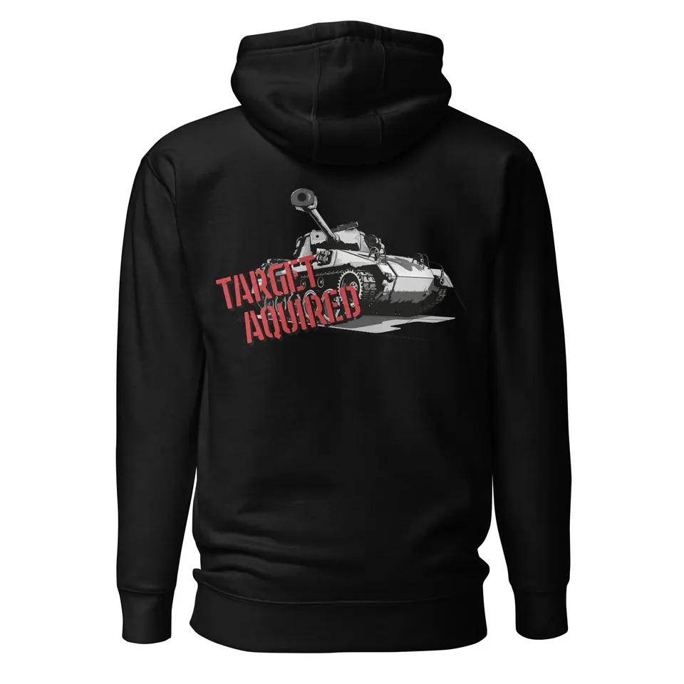 World of Tanks Target Acquired felpa cappuccio cotone