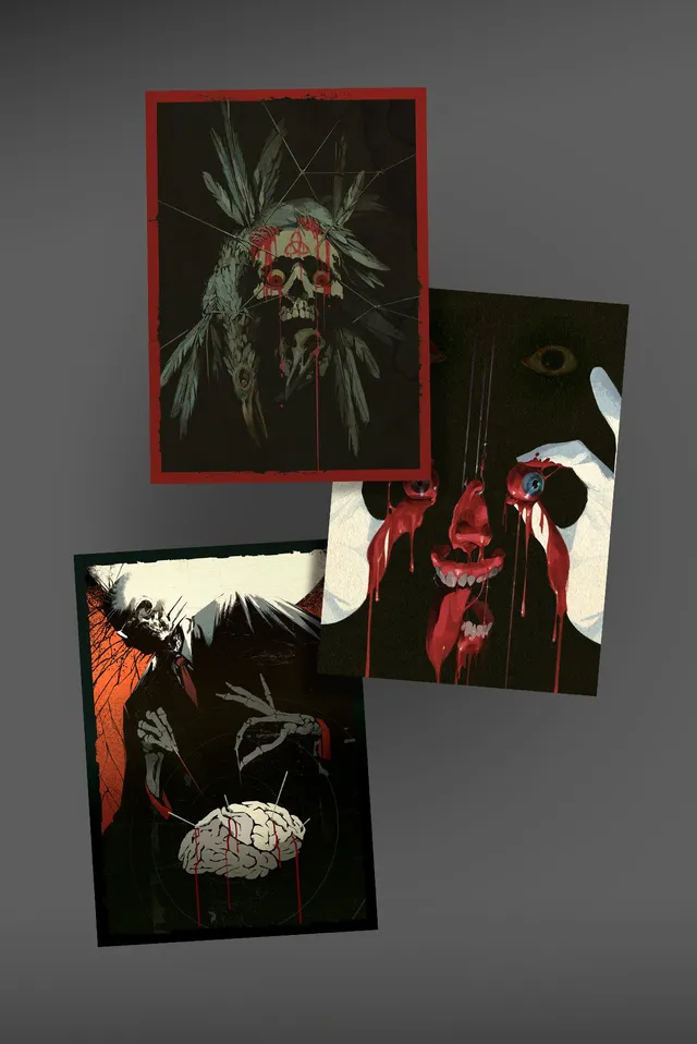 Red Barrels Program Geister cartoline trio 5x7
