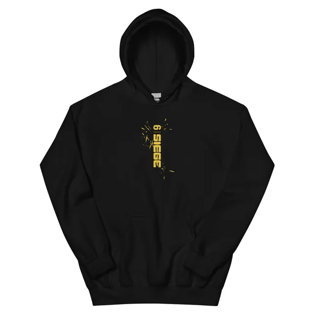 Rainbow Six Siege 10th Anniversary felpa cappuccio nera