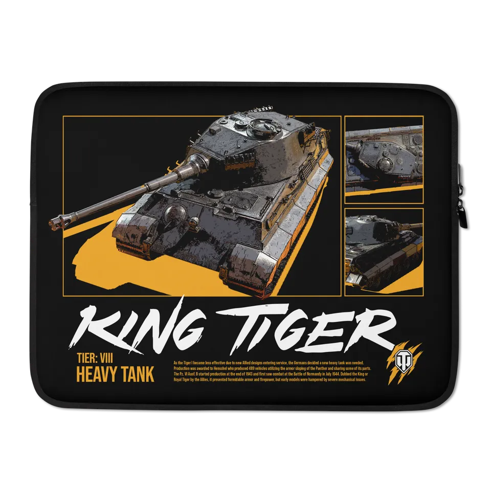 World of Tanks TankFest 2025 King Tiger custodia laptop neoprene