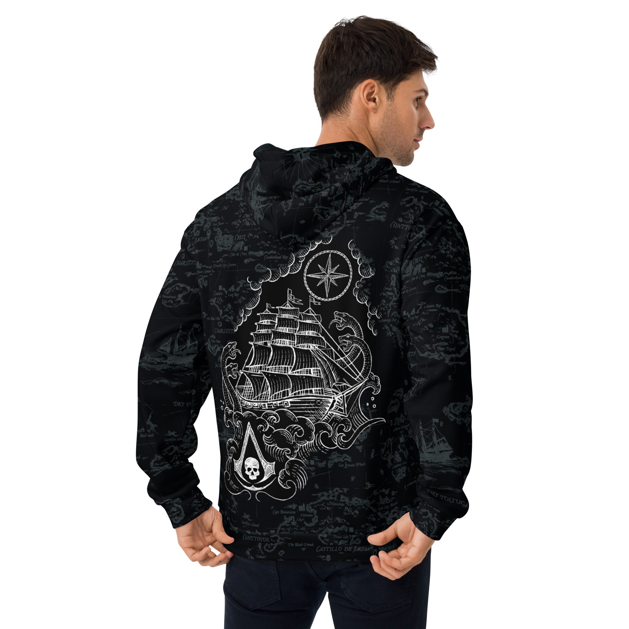 UBICollectibles Black Flag Resynced felpa mappa unisex