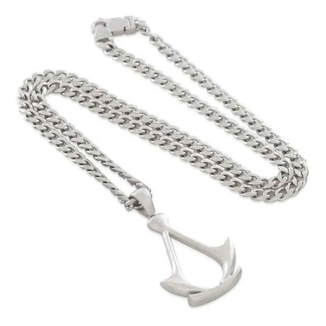 Ubisoft Assassin's Creed Shadows Crest collana metallo spazzolato
