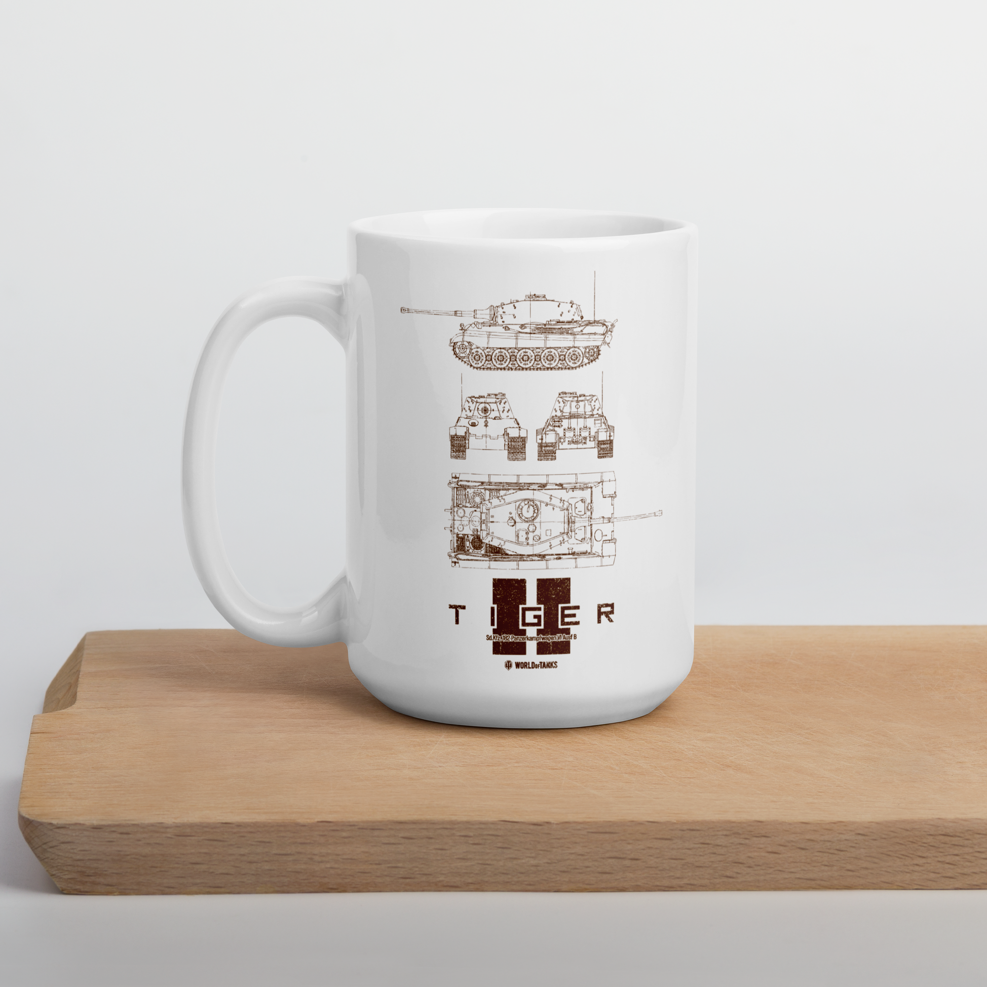 World of Tanks Blueprint Tiger II tazza ceramica 450 ml