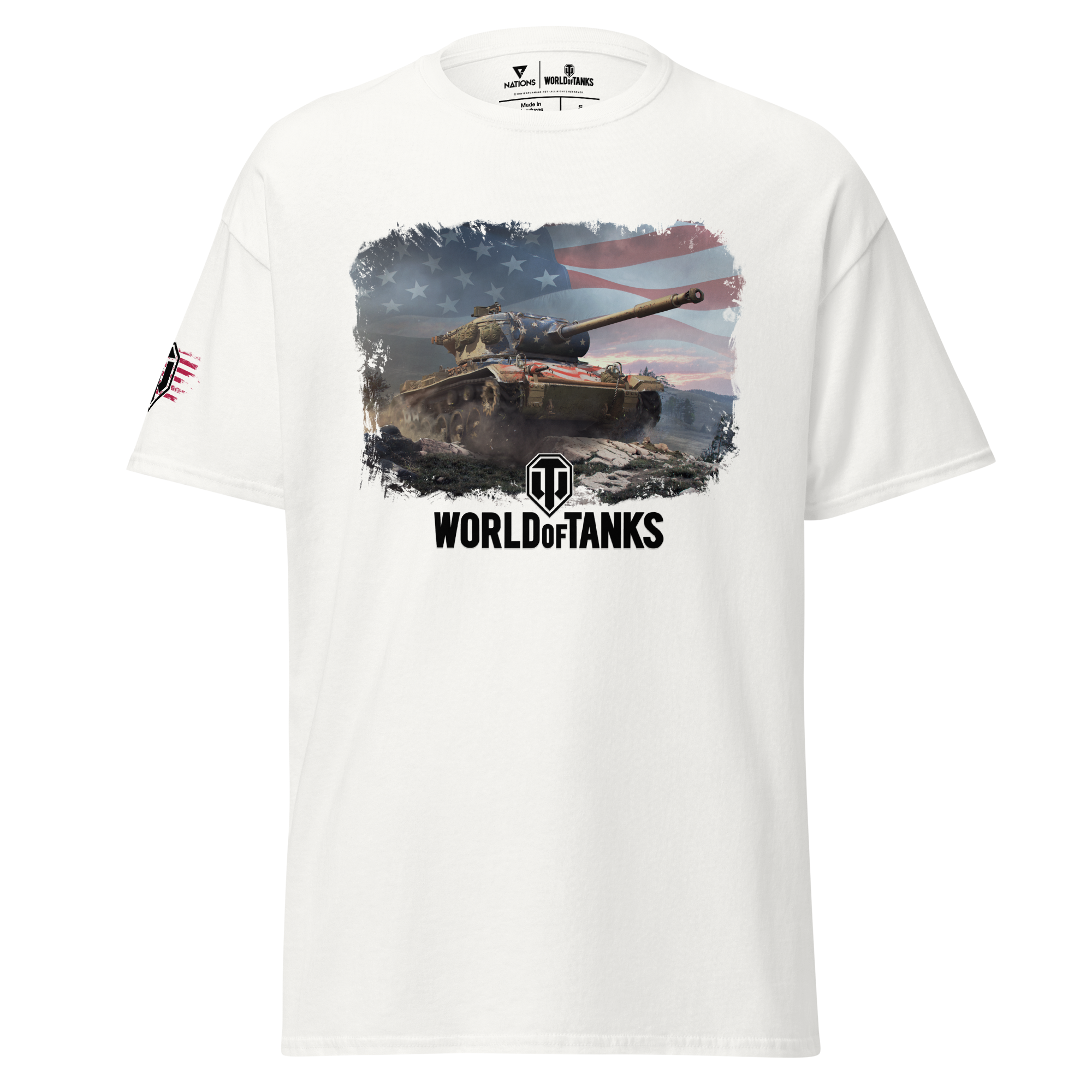 World of Tanks July 4th T78 T-Shirt Cotone Unisex