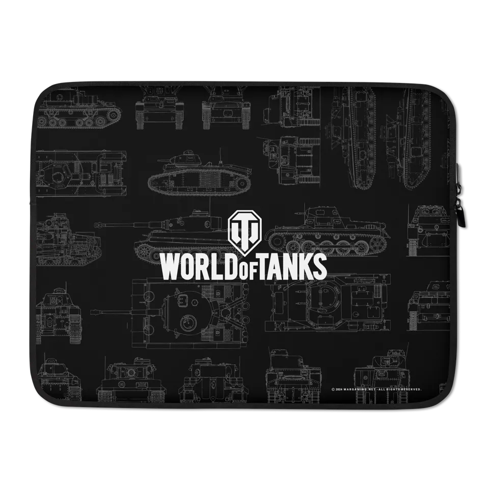 World of Tanks Blueprints custodia laptop 13 pollici neoprene