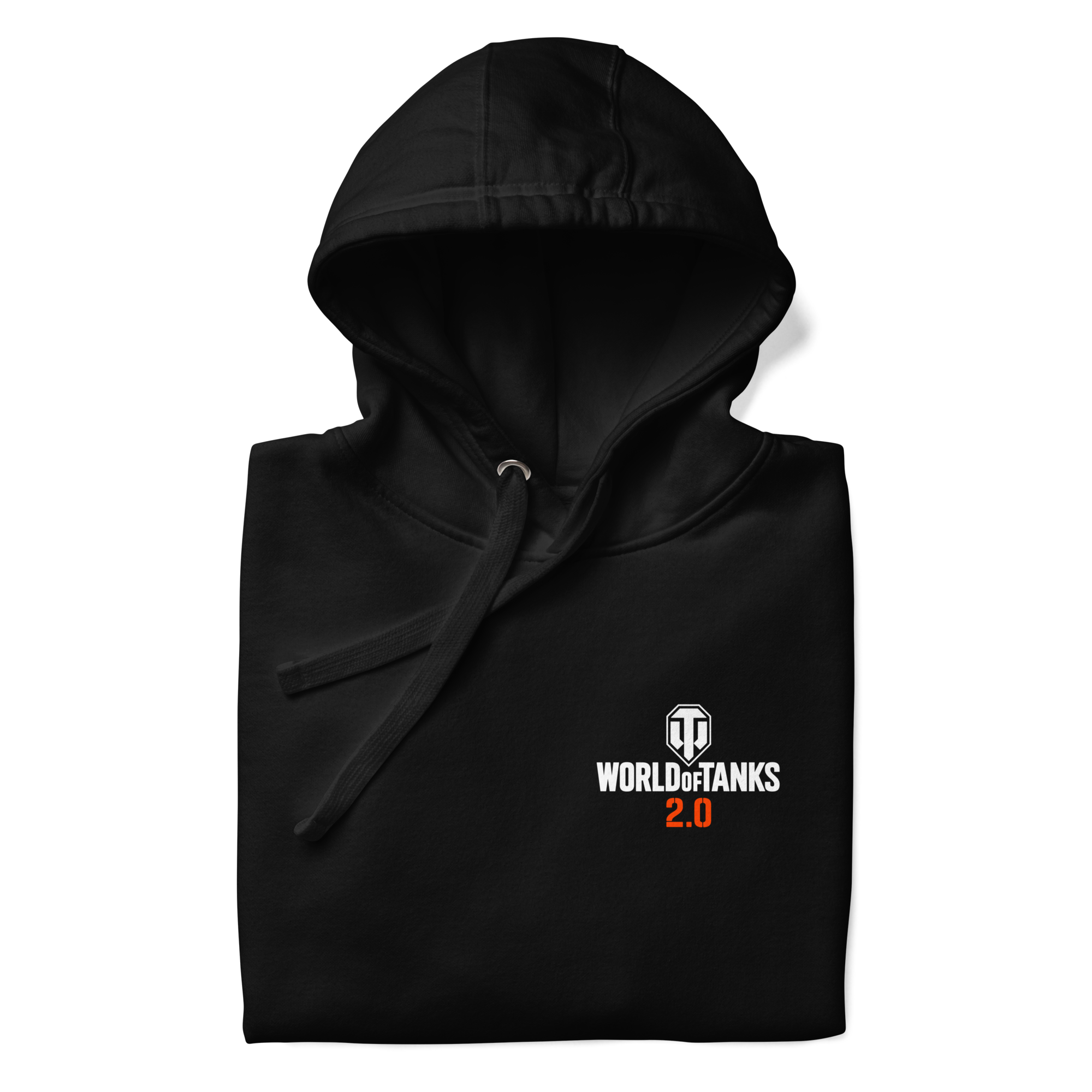 World of Tanks 2.0 felpa cappuccio nera cotone