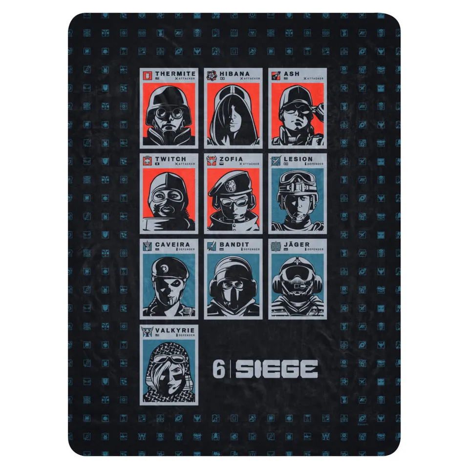 Ubisoft Rainbow Six Siege Operators coperta sherpa 127x152 cm