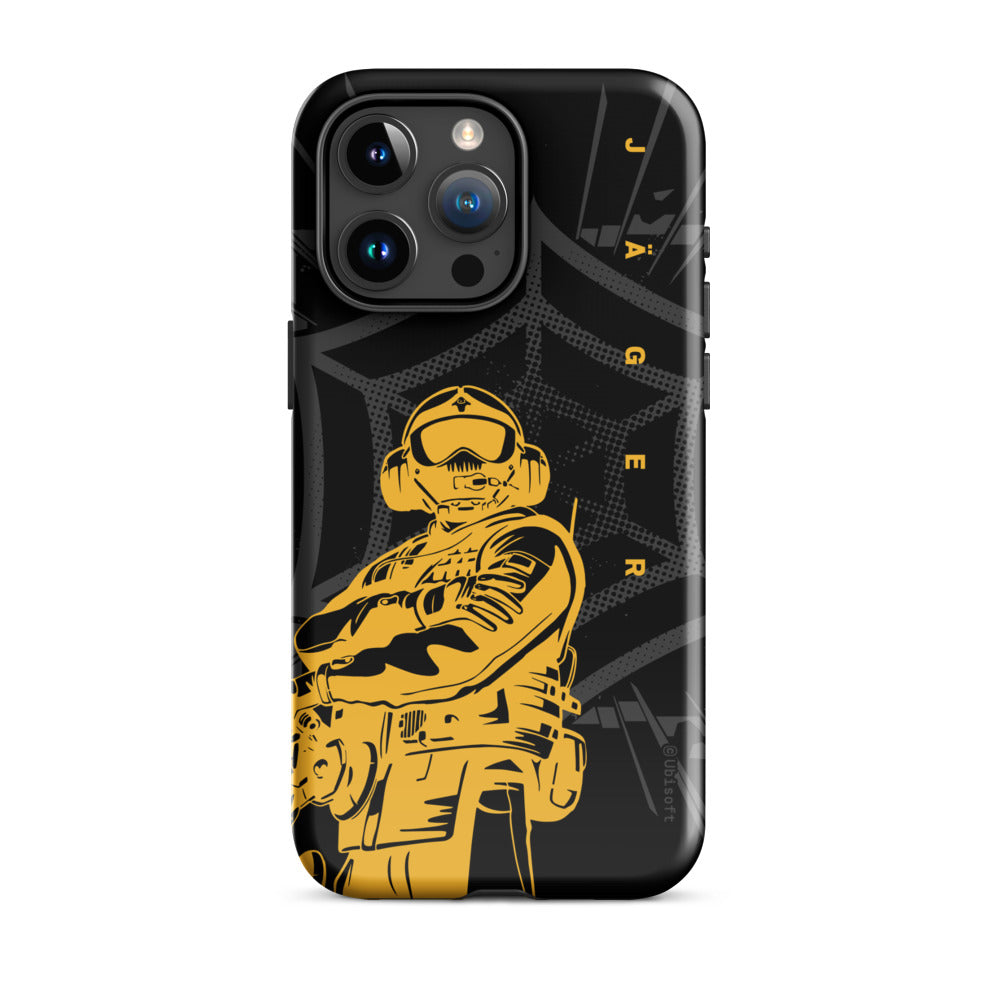 Rainbow Six Siege Jager cover iPhone 16 Pro doppia protezione
