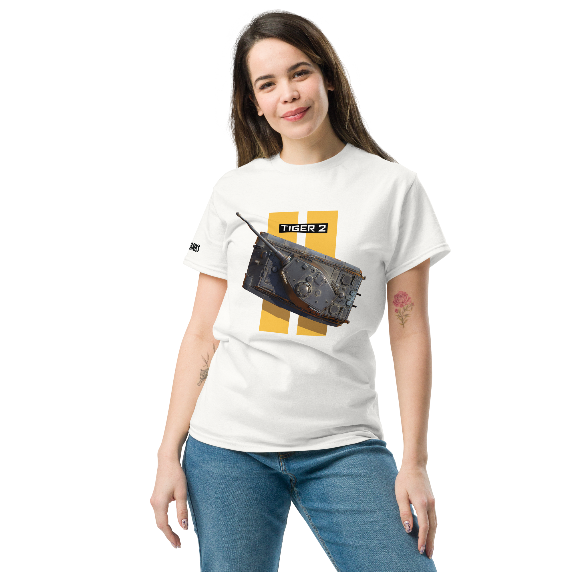 World of Tanks TankFest 2025 Tiger 2 t-shirt bianca S-3XL