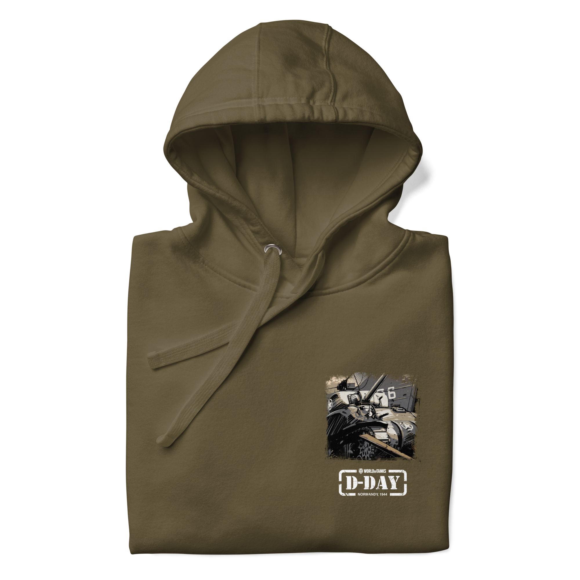 World of Tanks D-Day Fury Storm felpa verde militare unisex