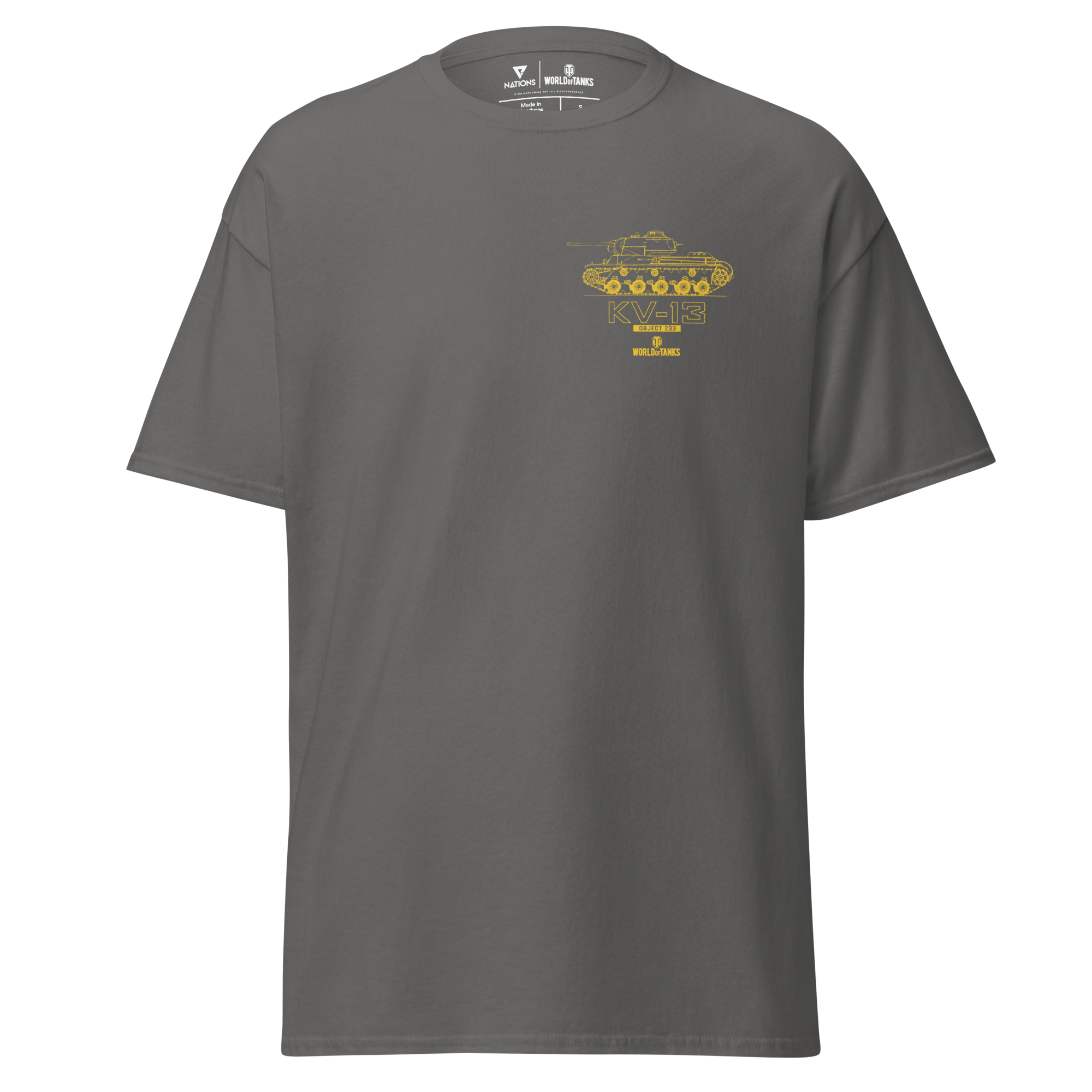 World of Tanks Blueprint KV-13 maglietta cotone unisex