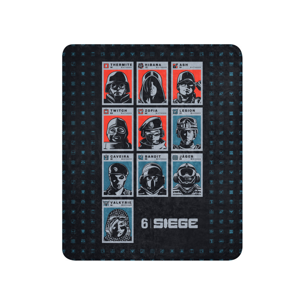 Ubisoft Rainbow Six Siege Operators coperta sherpa 127x152 cm