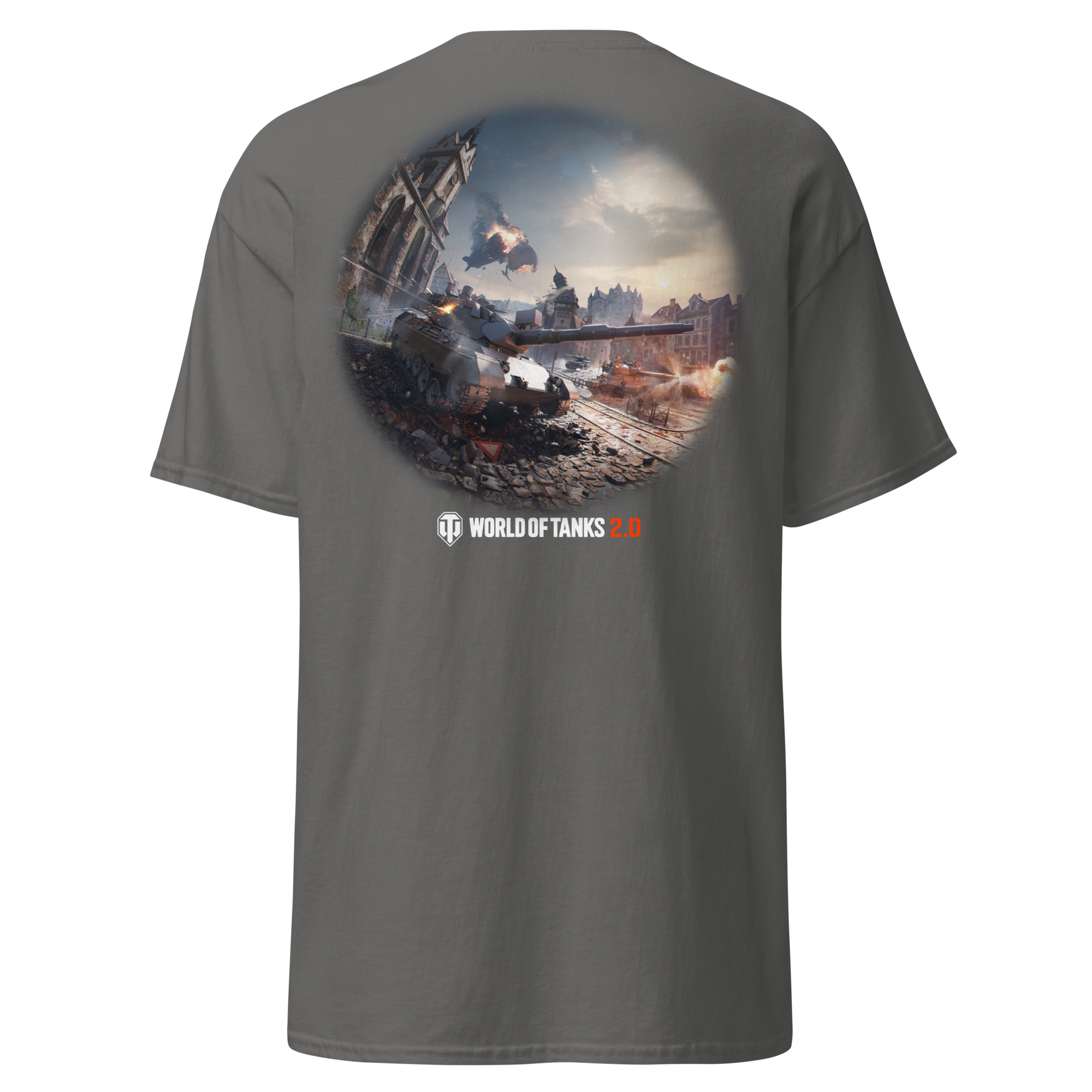 World of Tanks 2.0 maglietta carbone 100% cotone