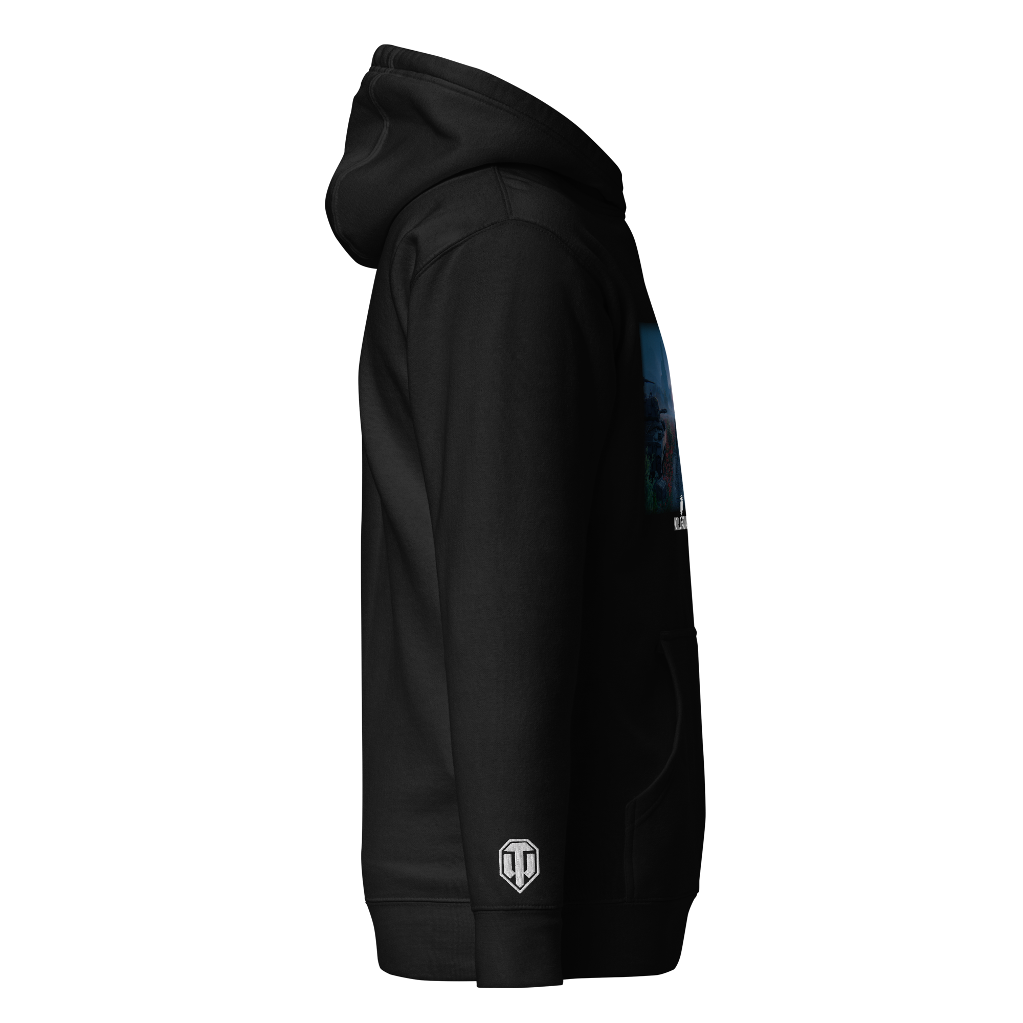 World of Tanks Victory Day felpa cappuccio nera cotone