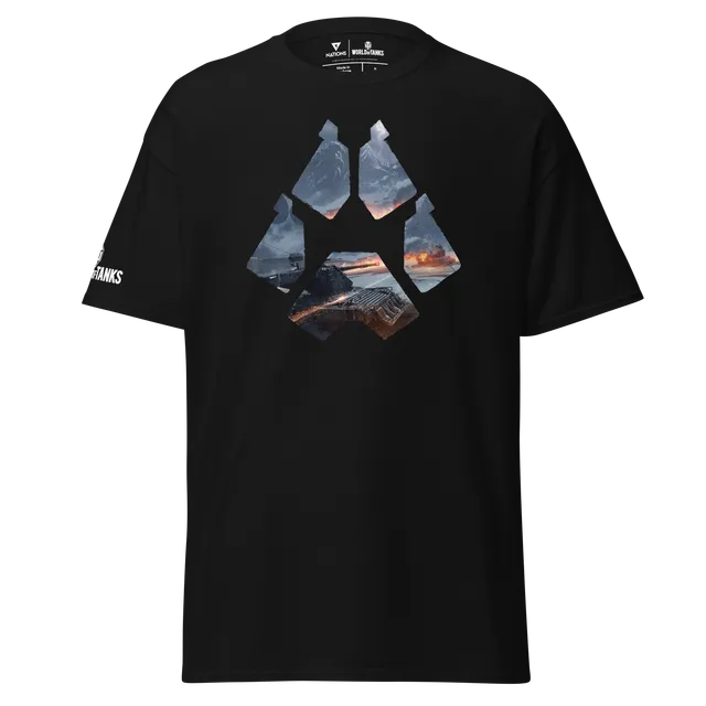 World of Tanks Steel Hunter T-shirt nera cotone unisex
