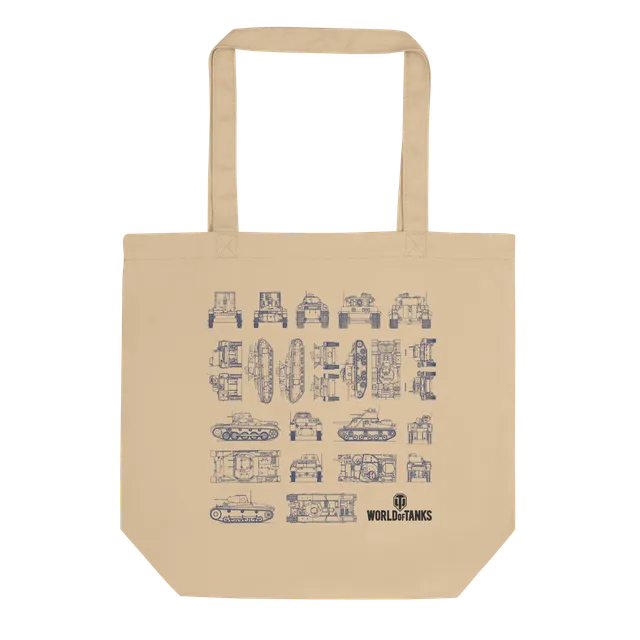 World of Tanks Blueprints shopper cotone bio beige