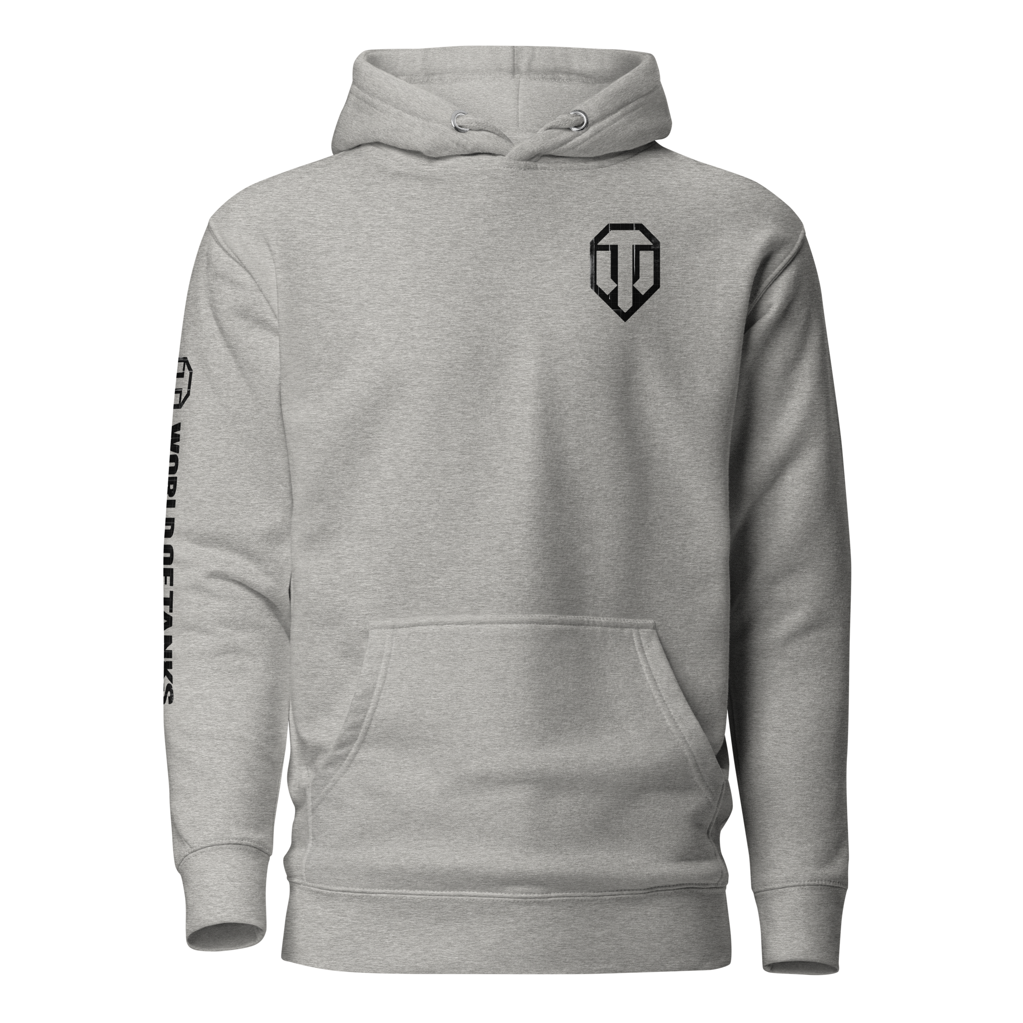 World of Tanks Grey Black felpa cappuccio grigia