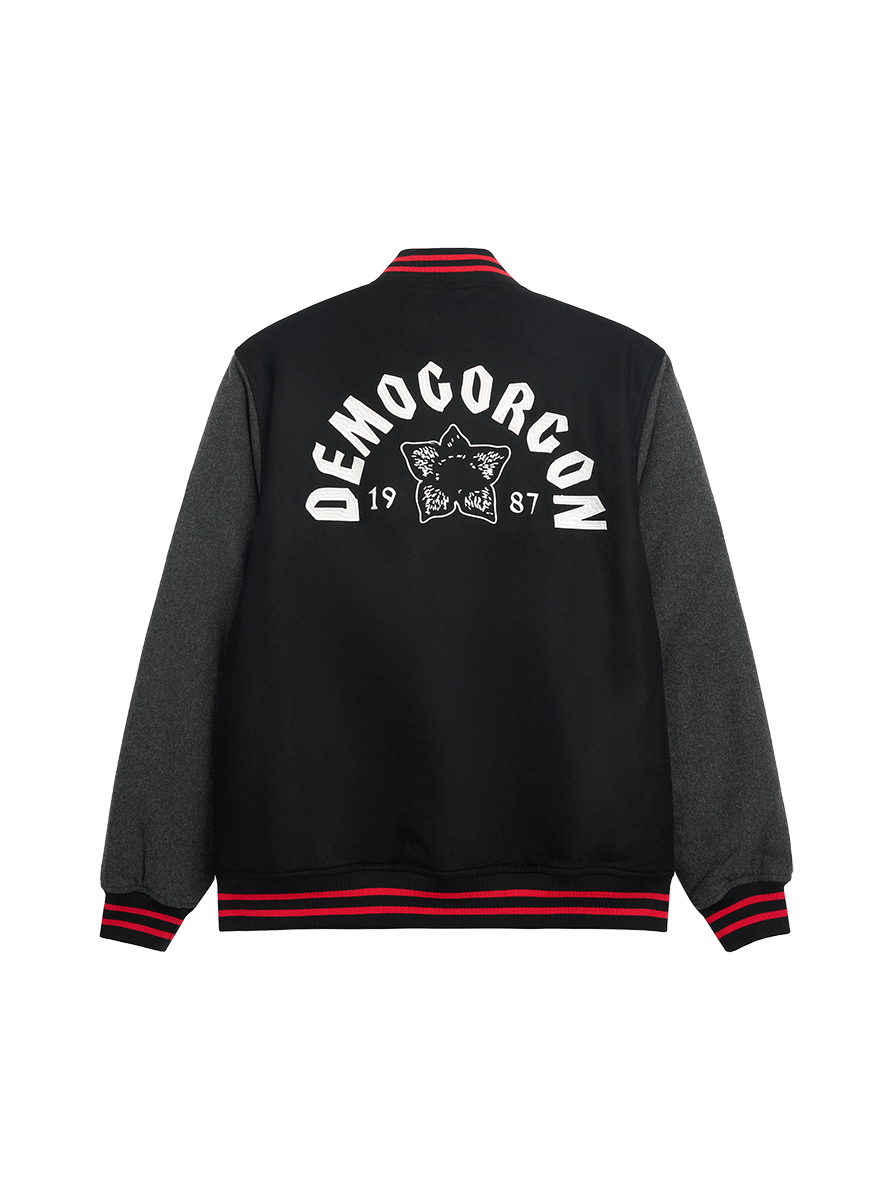 Stranger Things Demogorgon 1987 giacca varsity lana