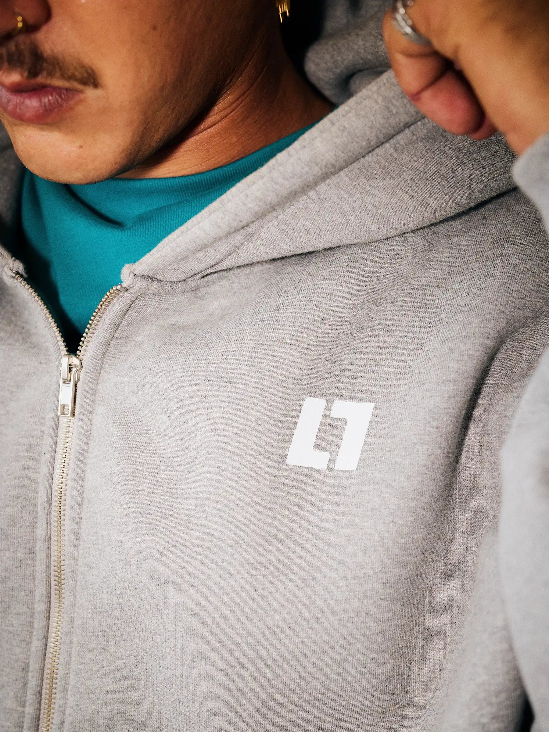 Fulllife Signature ZIP felpa con cappuccio cotone
