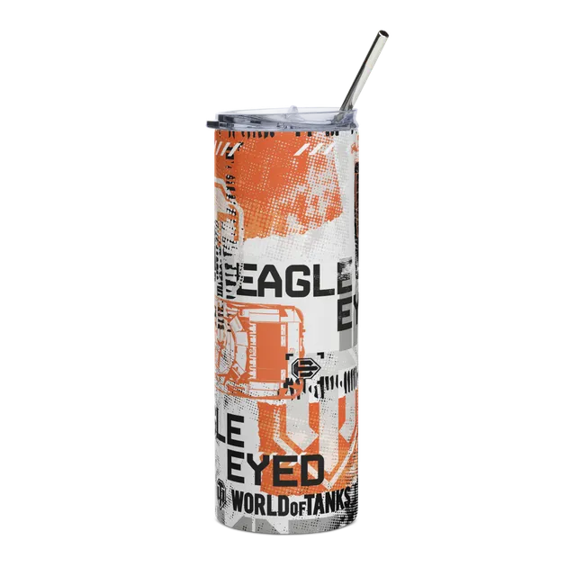 World of Tanks Eagle Eyed tazza termica 600 ml acciaio inox