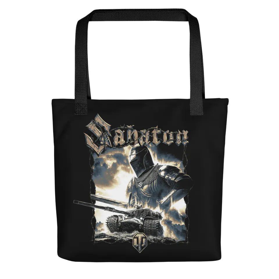 World of Tanks x Sabaton Knight shopper tote bag 10 L