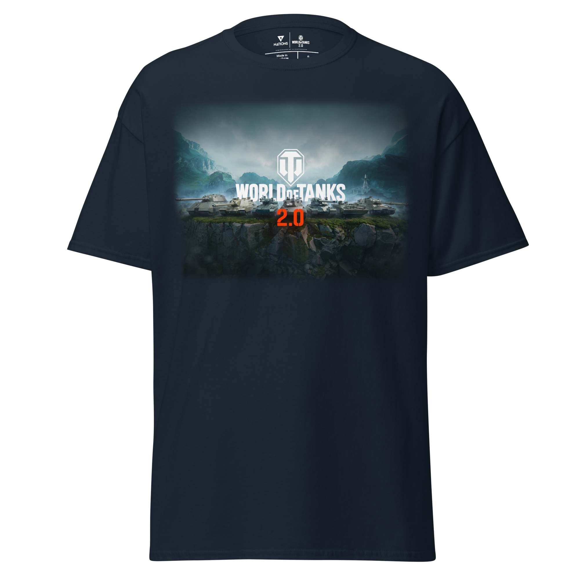 World of Tanks 2.0 Ridgeline Tee t-shirt blu navy