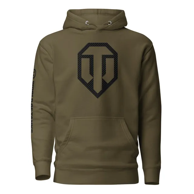 World of Tanks Carbon Fiber felpa cappuccio cotone unisex