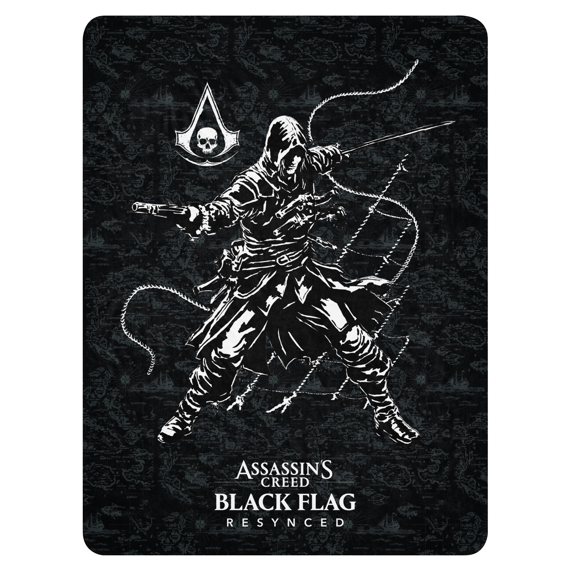 UBICollectibles Assassin's Creed Black Flag Resynced Edward Kenway coperta sherpa