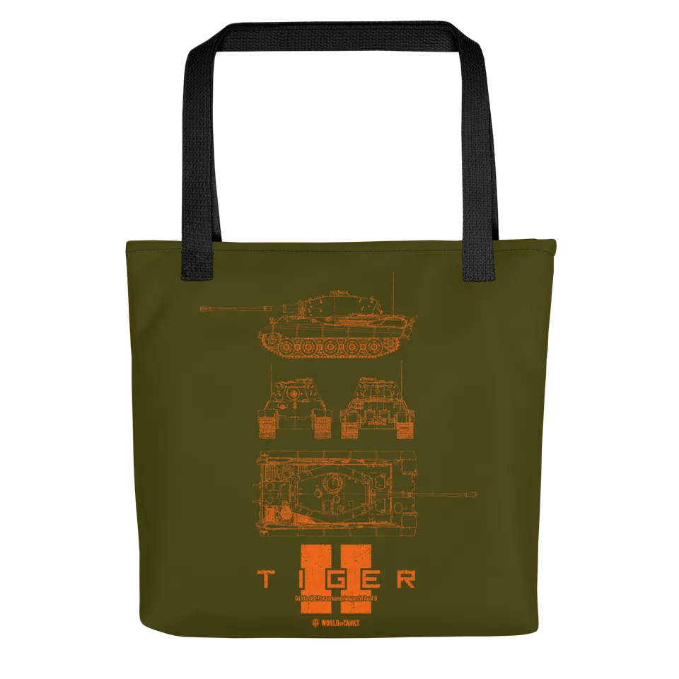 World of Tanks Tiger II Blueprint shopper 10 l