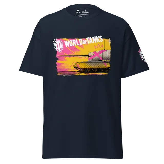 World of Tanks TankFest Tee t-shirt navy 100% cotone