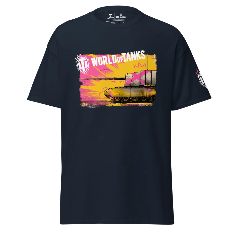 World of Tanks TankFest Tee t-shirt navy 100% cotone