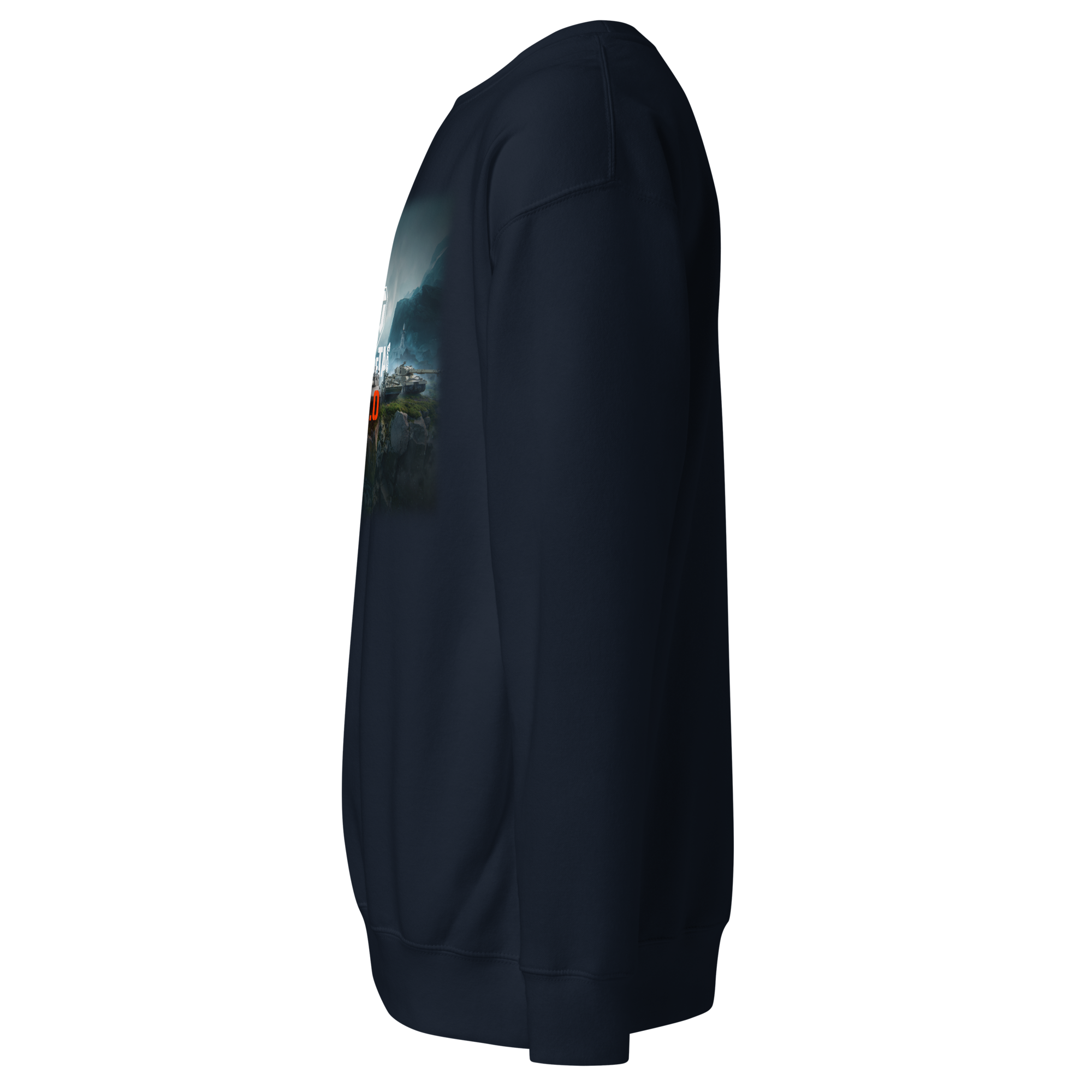 World of Tanks 2.0 Ridgeline felpa girocollo blu cotone