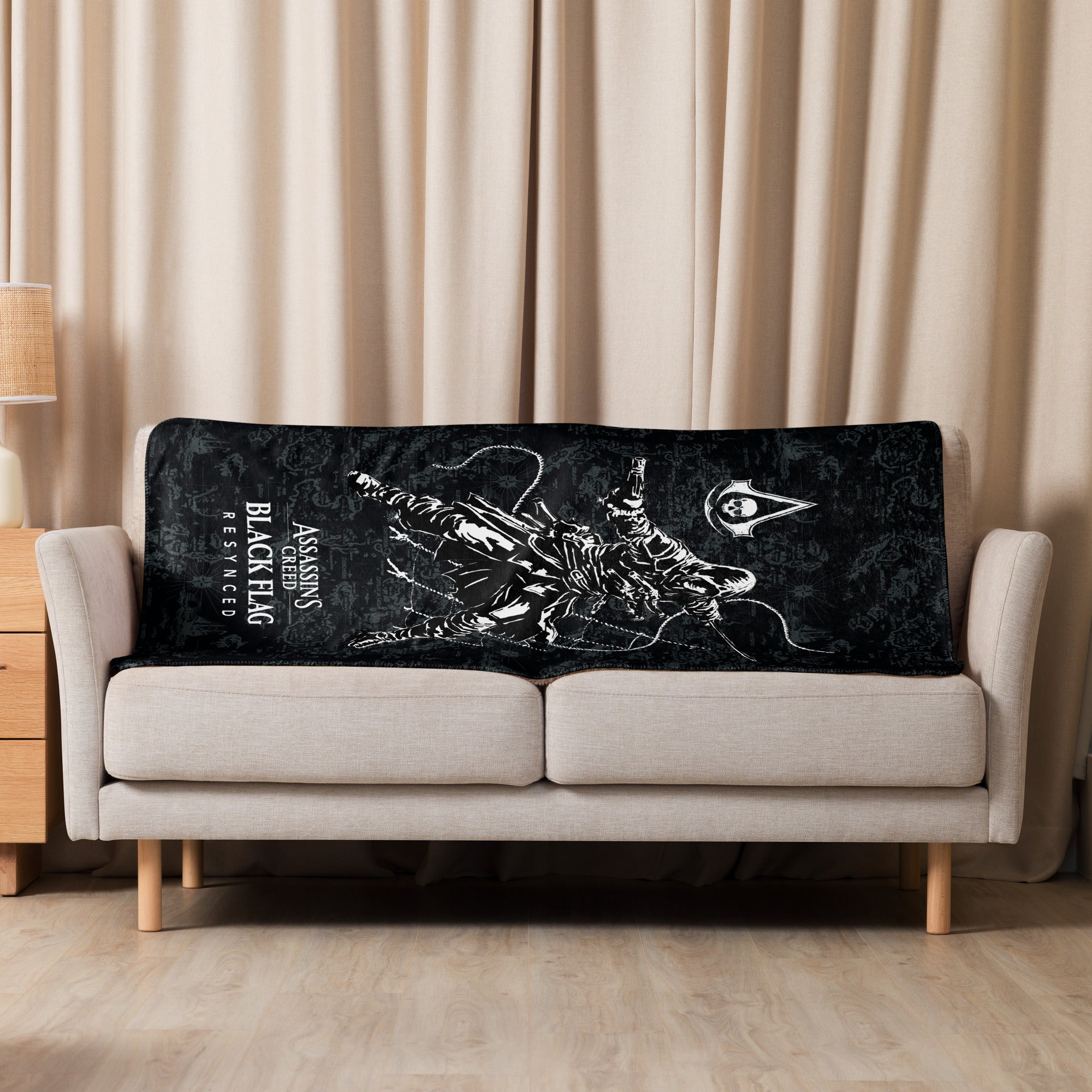 UBICollectibles Assassin's Creed Black Flag Resynced Edward Kenway coperta sherpa