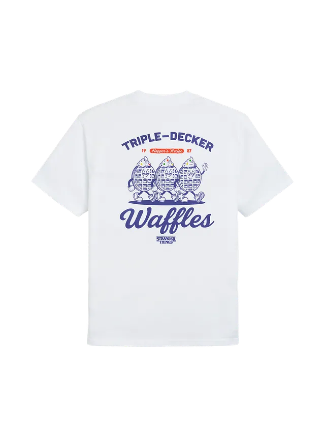 Stranger Things Eleven Waffles t-shirt cotone bio