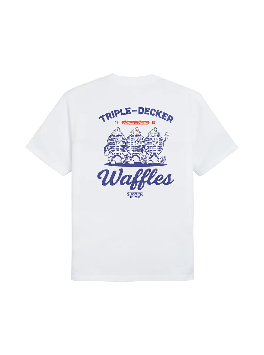 Stranger Things Eleven Waffles t-shirt cotone bio