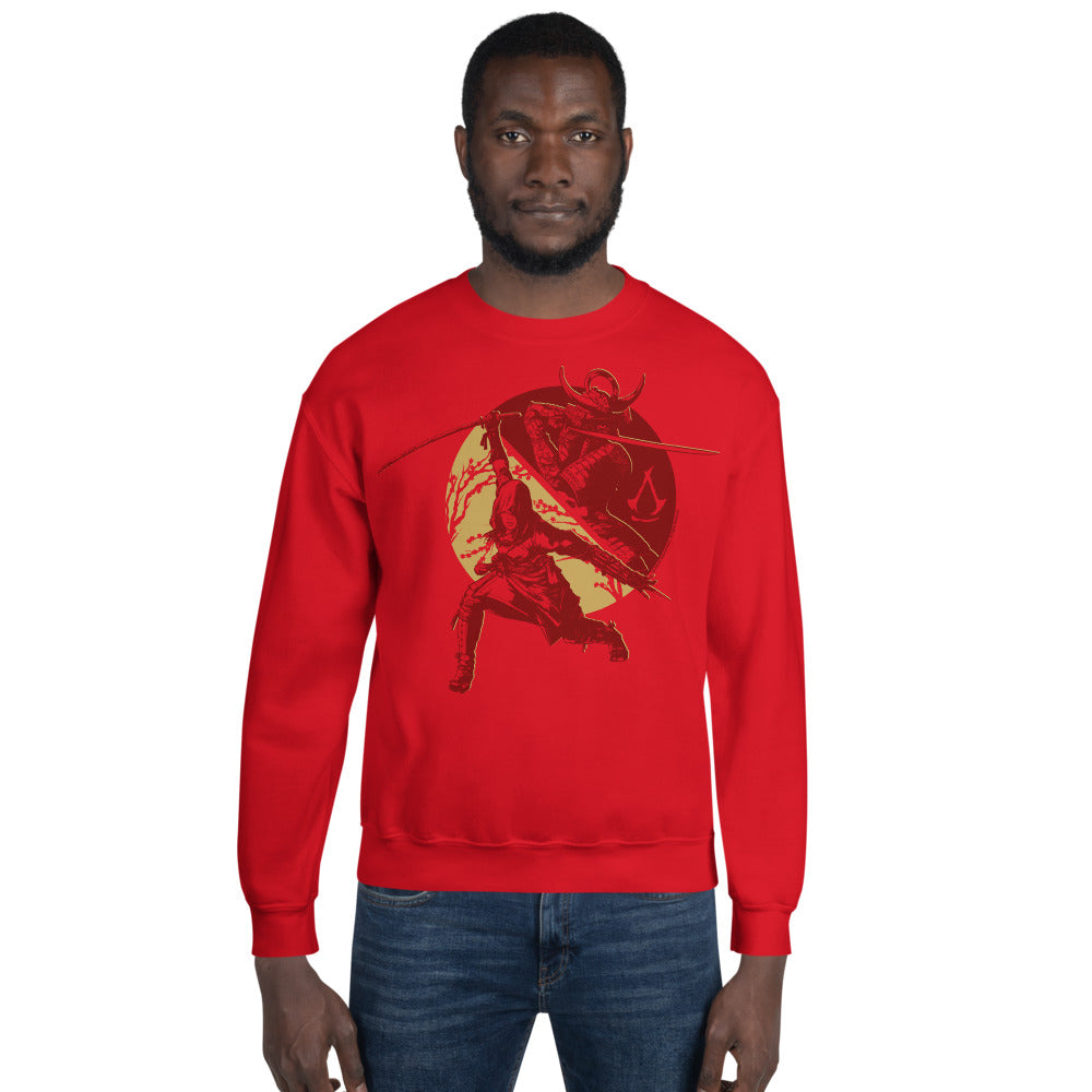 Ubisoft Assassin's Creed Shadows felpa girocollo rossa cotone