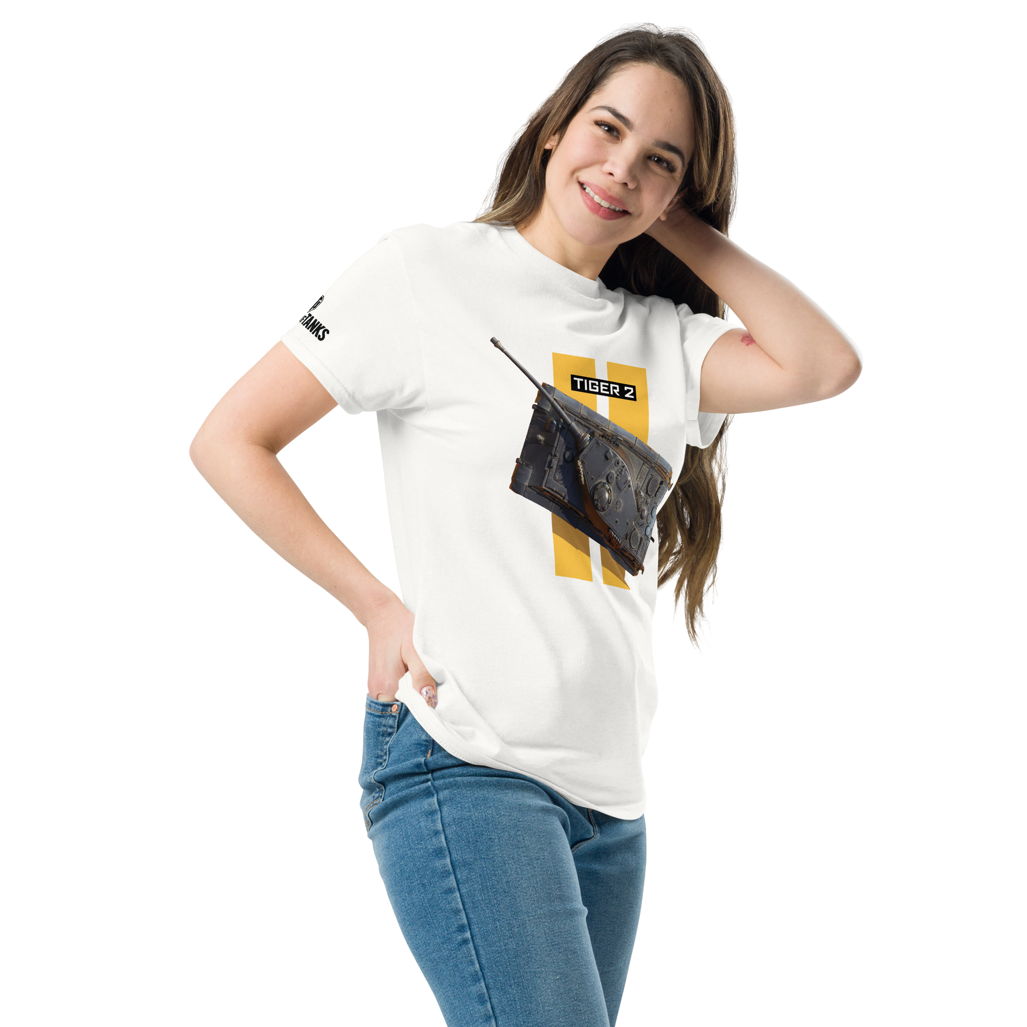 World of Tanks TankFest 2025 Tiger 2 t-shirt bianca S-3XL